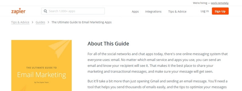 The Ultimate Guide to Email Marketing by The Zapier Team