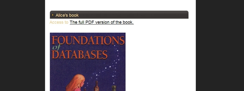 Foundations of Databases by Abiteboul, Hull, Vianu