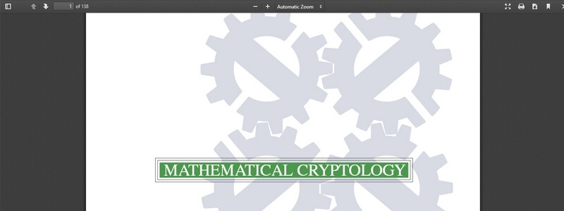 Mathematical Cryptology by Keijo Ruohonen 