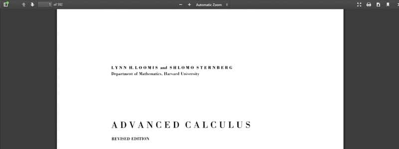 Advanced Calculus: Revised Edition by Lynn H. Loomis, Shlomo Sternberg