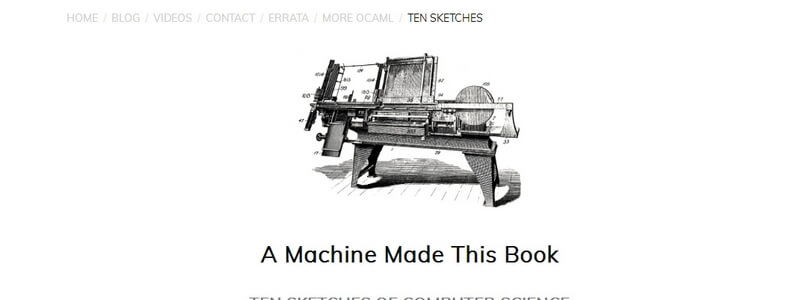 A Machine Made This Book: Ten Sketches Of Computer Science by John Whitington