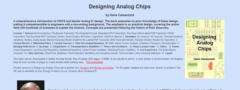 Designing Analog Chips by Hans Camenzind