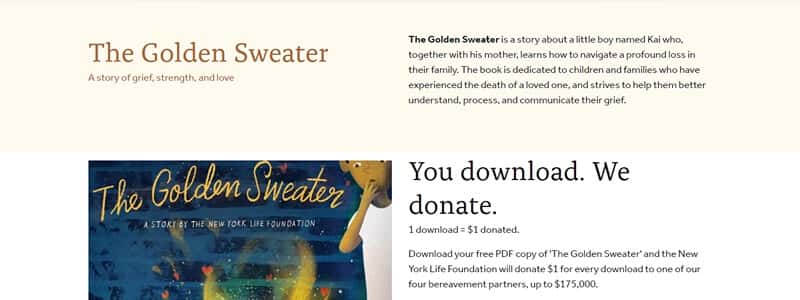 The Golden Sweater: A Story of Grief, Strength and Love