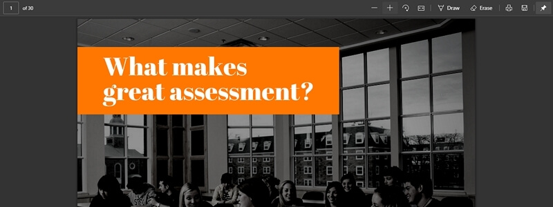 What Makes Great Assessment?