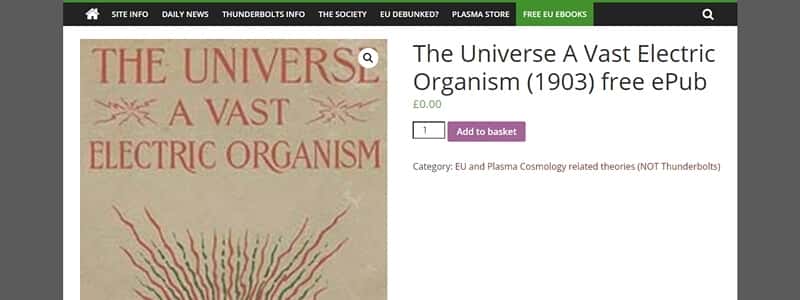 The Universe A Vast Electric Organism