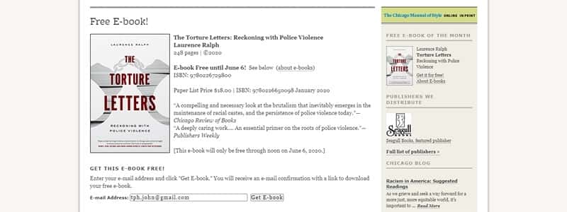 The Torture Letters: Reckoning with Police Violence