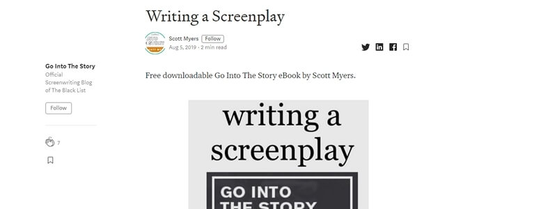 Writing A Screenplay - Go Into the Story
