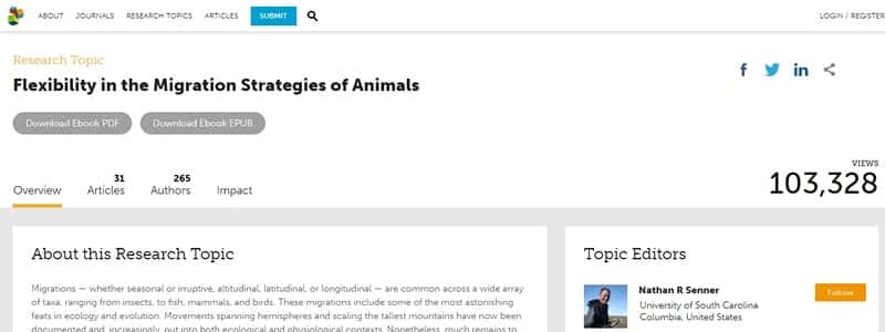 Flexibility in the Migration Strategies of Animals