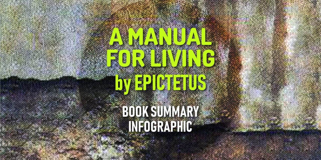 Book Summary Infographic – A Manual for Living by Epictetus