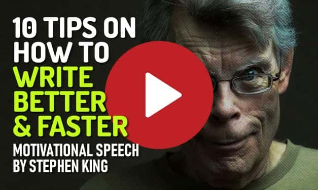 10 Tips And Rules On How To Write Better And Faster – Writing Motivation By Stephen King