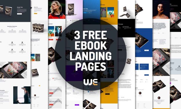 3 Free Divi Ebook Landing Pages for Authors
